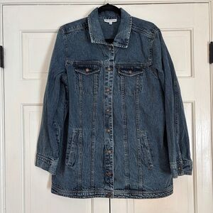 NorthStyle Classic Women's Denim Jean‎ Jacket Size XL 100% Cotton Chore Coat